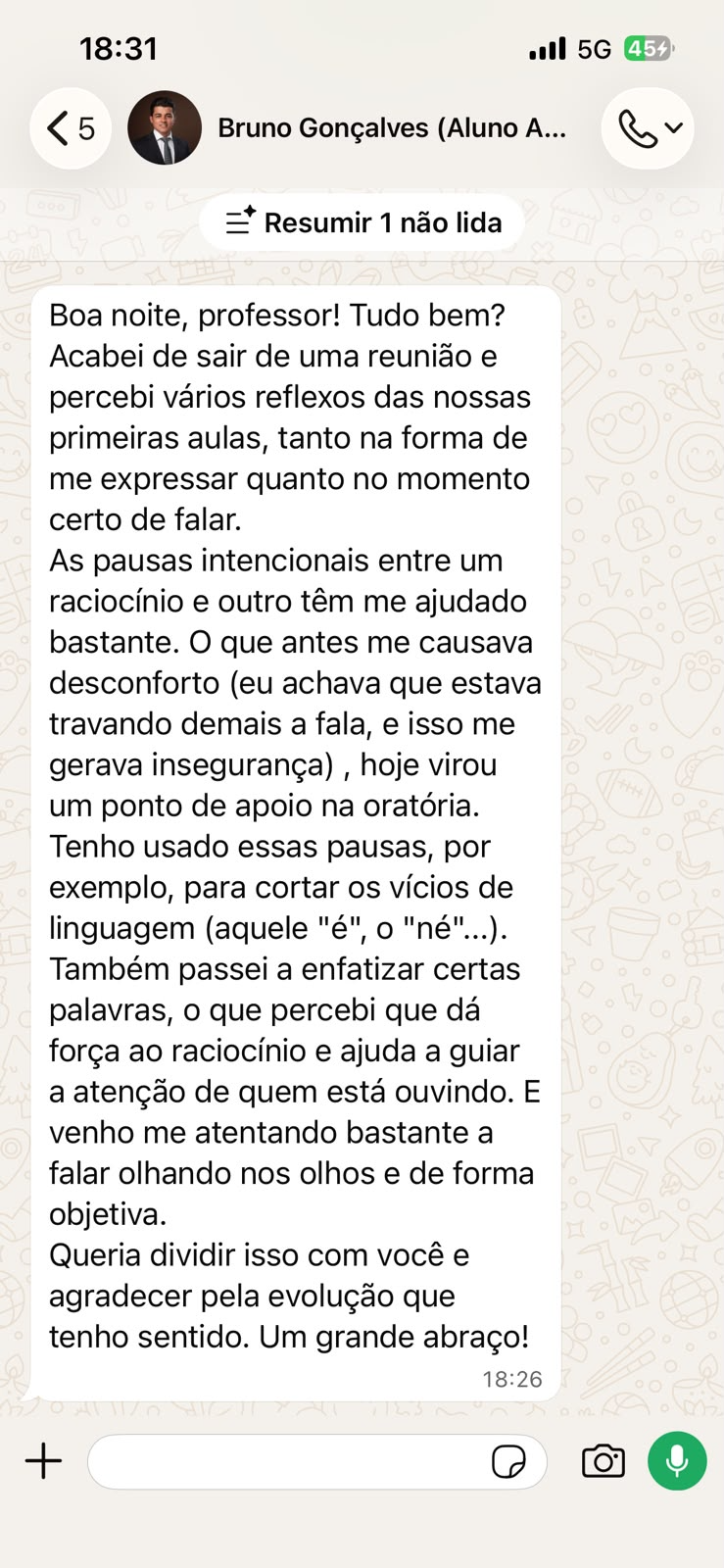 Depoimento de Bruno Gonçalves